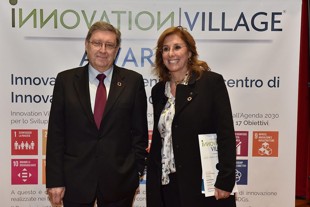 Enrico Giovannini, portavoce Asvis, e Annamaria Capodanno, direttrice Innovation Village