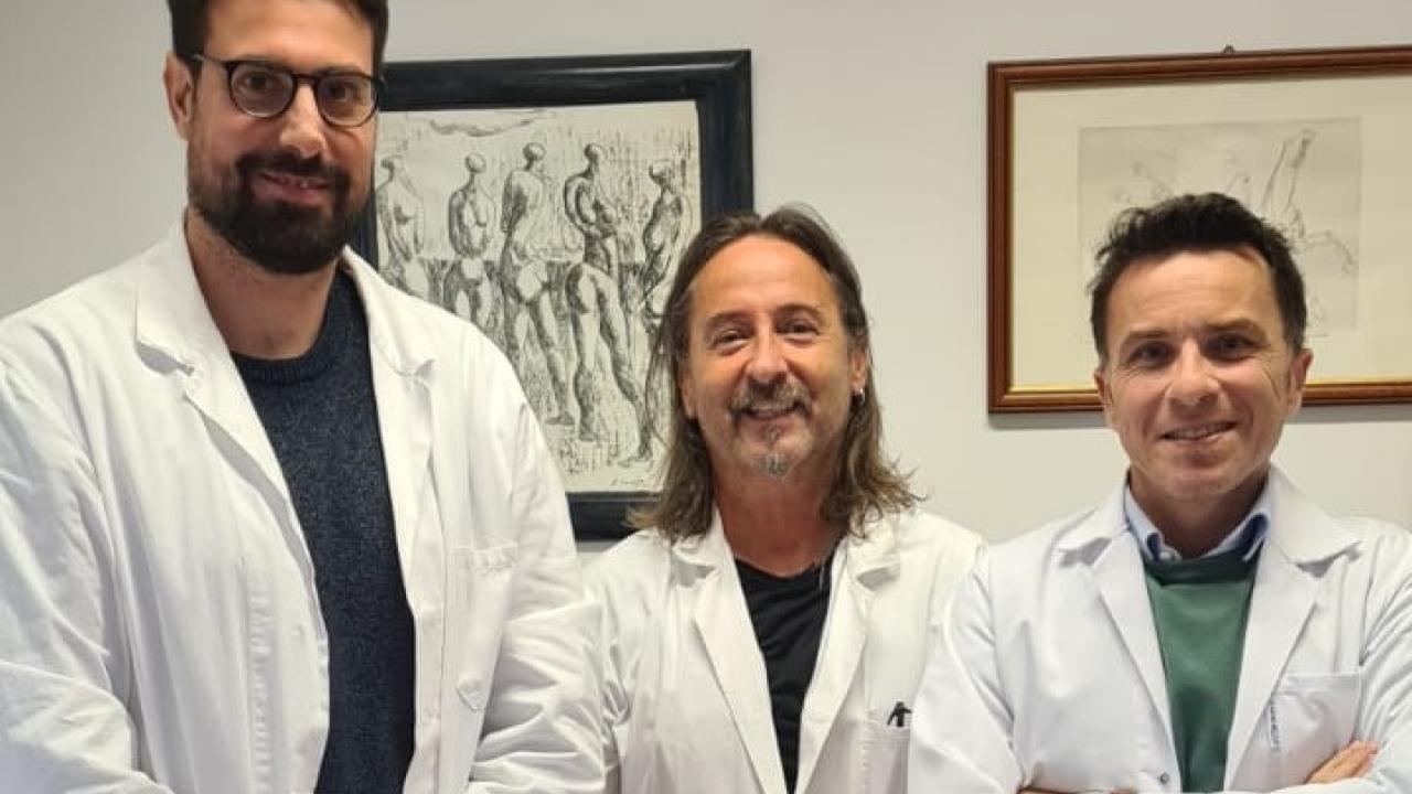 Lab Neuroscienze – da sx Tommaso Nuzzo, Alessandro Usiello, Francesco Errico